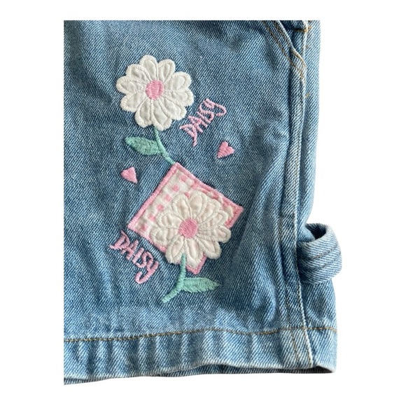 Rachel’s Vintage Kids Embroidered Overall Shorts (girl size 4T) 100% cotton - Picture 2 of 5